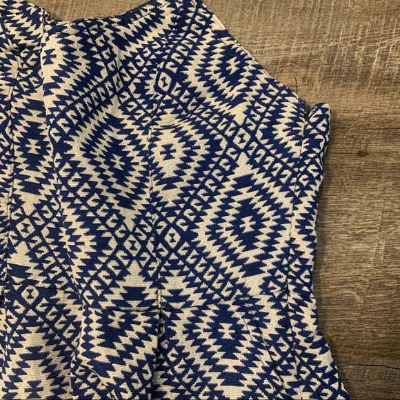 Jack by bb Dakota blue and white romper - Picture 2 of 6